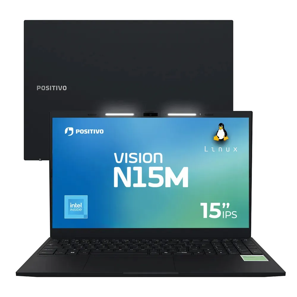 Notebook Positivo Vision N15M Intel N100 8GB RAM 256GB SSD com Tela 15.6