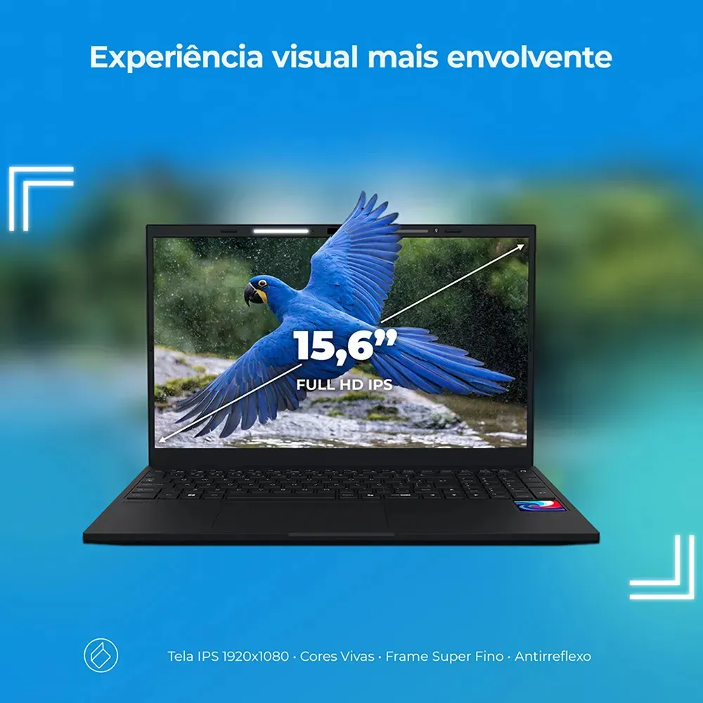 Notebook Positivo Vision N15M Intel N100 8GB RAM 256GB SSD com Tela 15.6 - Imagem 8