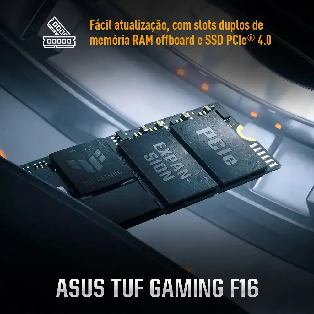 Notebook ASUS TUF Gaming F16, NVIDIA RTX 3050, Intel Core 5 210H 2,2 GHz, 8GB RAM, 512GB SSD, KeepOS Linux, Tela 16 - Imagem 7