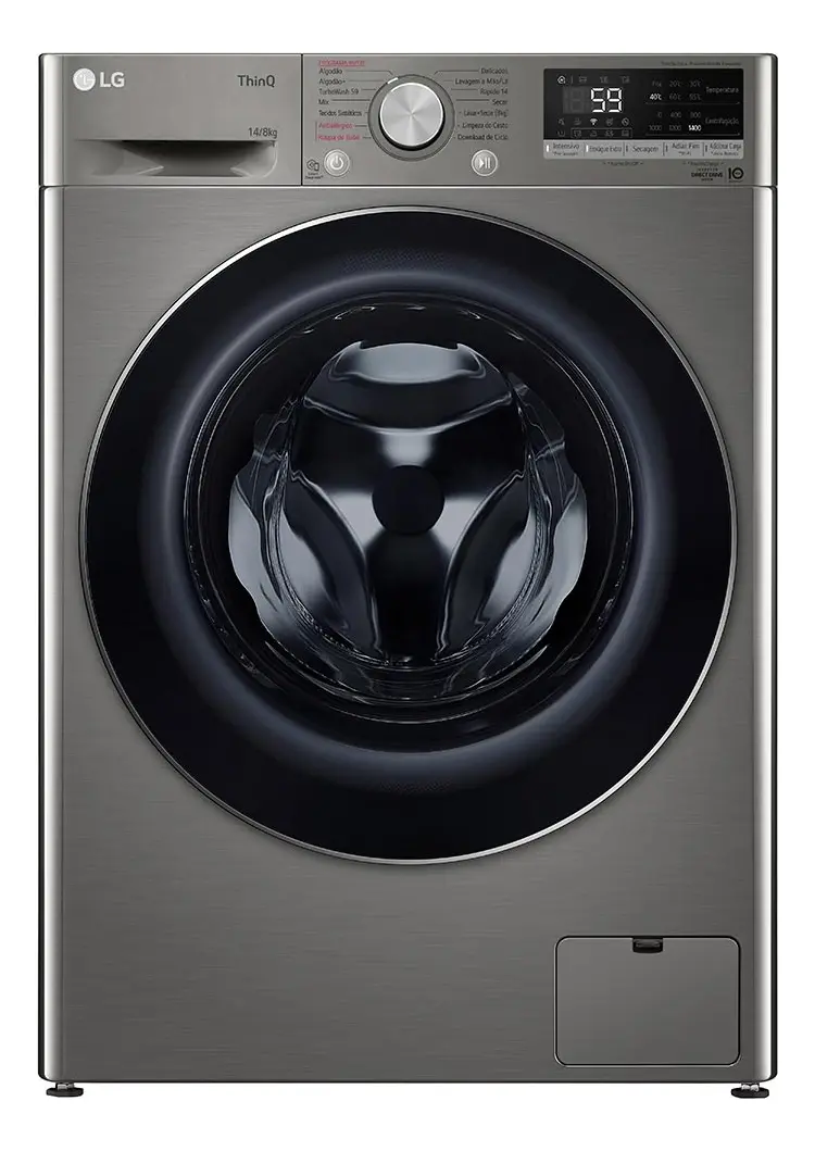 Lava E Seca Smart LG Vc4 14kg Inox Look Com Inteligência Artificial - Imagem 6