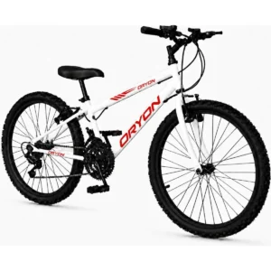 Bicicleta Aro 24 Masculina Branco/vermelho M18 Branco/vermelho 13