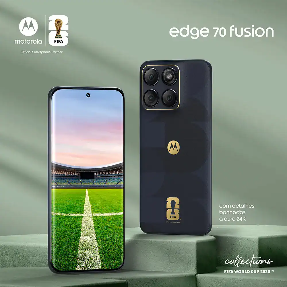 Smartphone Motorola Edge 70 Fusion 5g Fifa World Cup Collection - 256gb 8gb Ram + 16gb Ram Boost, Camera 50mp Sony Lytia 710, Tela 1.5k Extreme Amoled - Grafite - Imagem 5