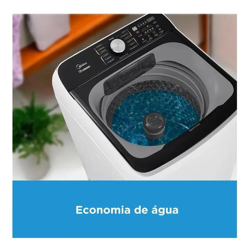 Lavadora De Roupas Midea 15kg Cesto Inox 13 Programas Branca - Imagem 7