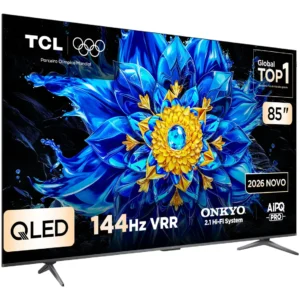 Smart TV TCL 85 Polegadas QLED 4K P8L WiFi Bluetooth Google TV HDR10+ 144 Hz VRR 85P8L