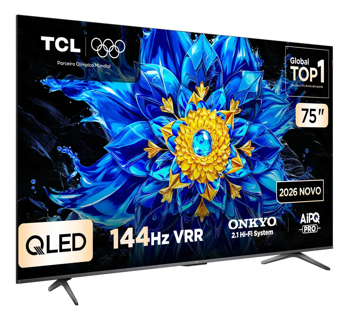 Smart TV TCL 75 Polegadas QLED 4K P8L WiFi Bluetooth Google TV HDR10+ 144 Hz VRR 75P8L - Imagem 7