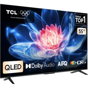 Smart Tv Tcl 55 Polegadas Qled 4k T6c Wifi Bluetooth Google Tv Tela Hva E Hdr10+ 55t6c