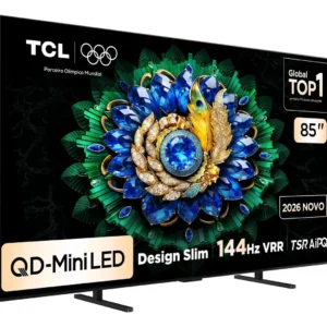 Smart Tv Tcl 85 Polegadas Qd-Mini Led 4k A400m Wifi Bluetooth Google Tv Hdr10+ 144 Hz Vrr 85a400m