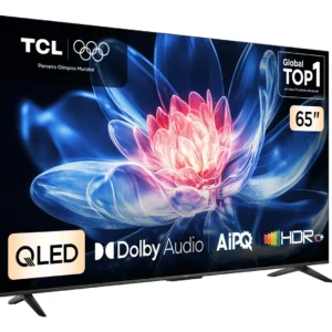Smart Tv Tcl 65 Polegadas Qled 4k T6c Wifi Bluetooth Google Tv Tela Hva E Hdr10+ 65t6c